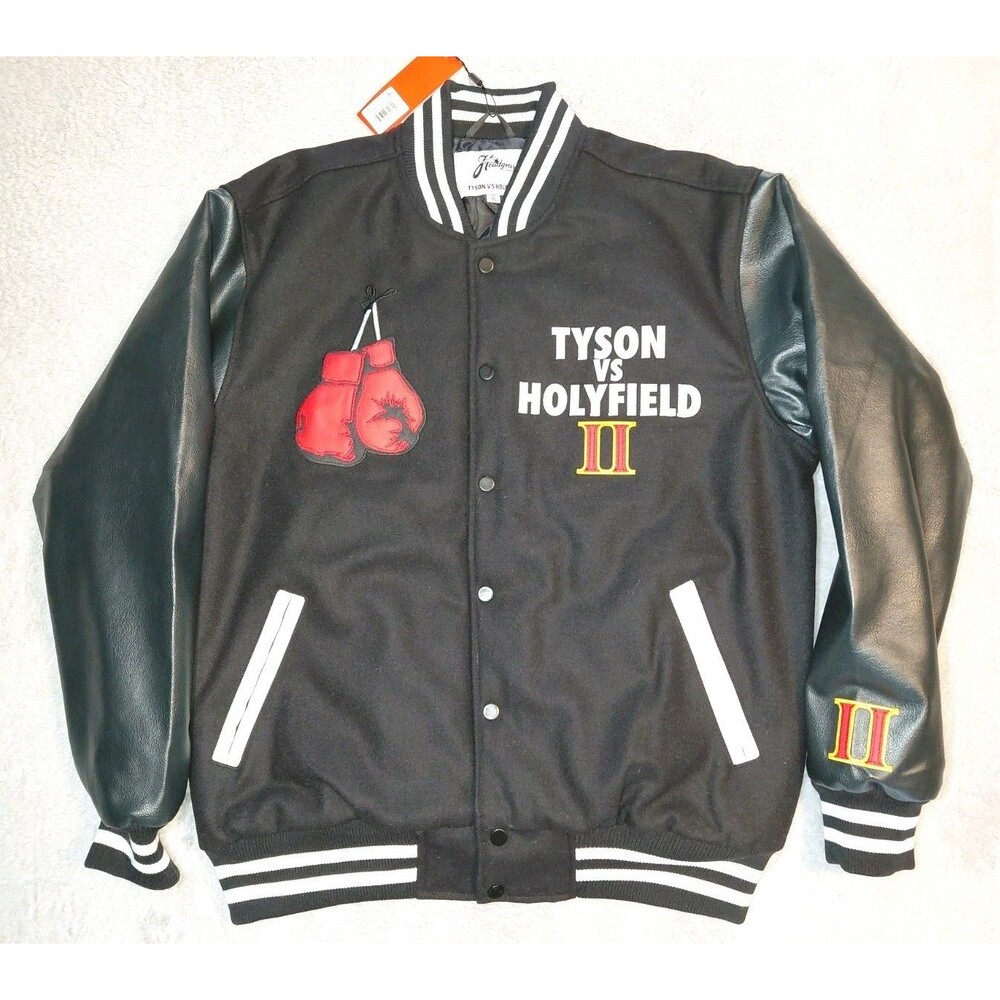 Headgear Tyson Vs Holyfield II (Ear Bite Fight) Varsity Jacket Men’s XL NWT
